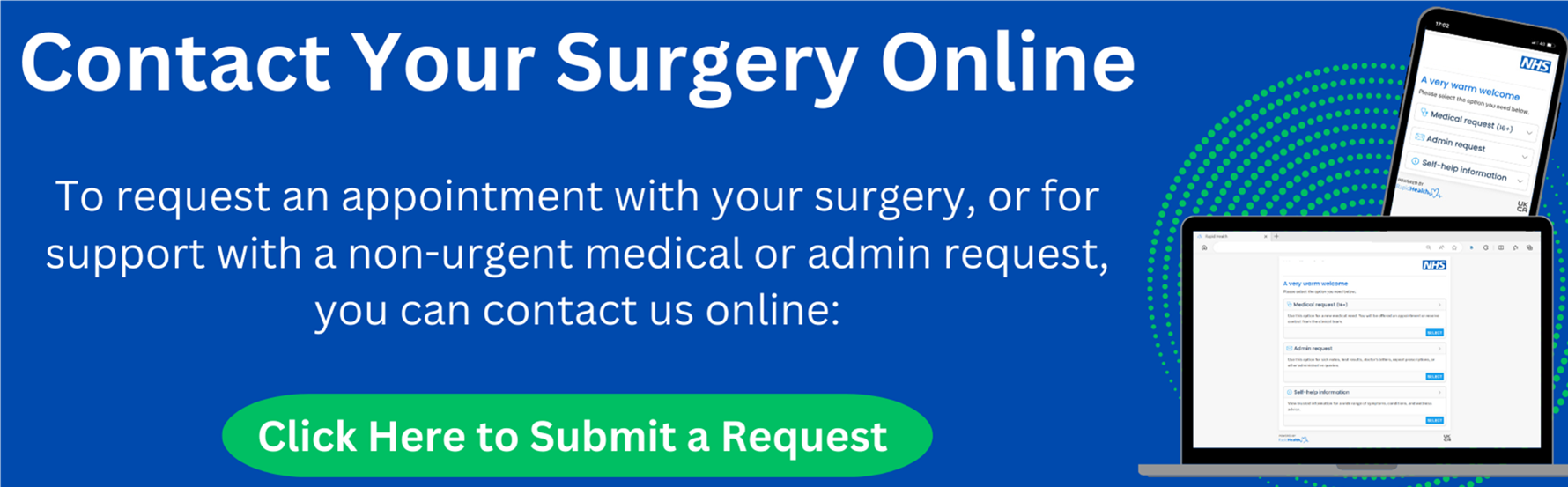 Contact your surgery online